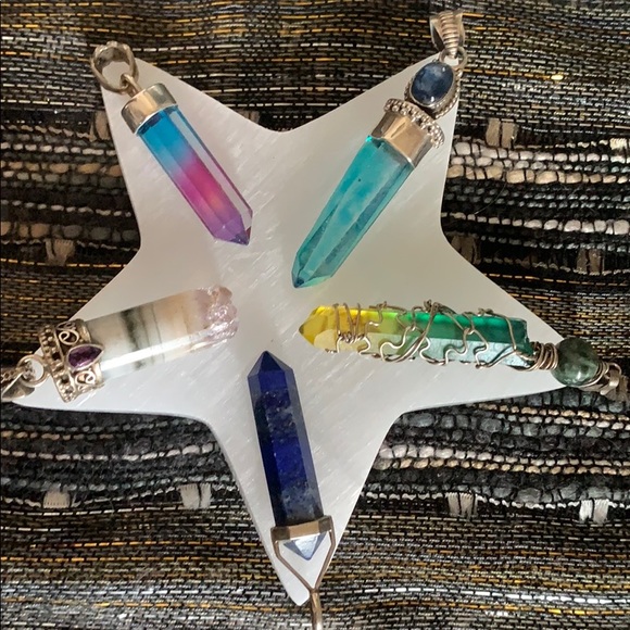 Selenite Star Crystal Charging Plate - Picture 3 of 3